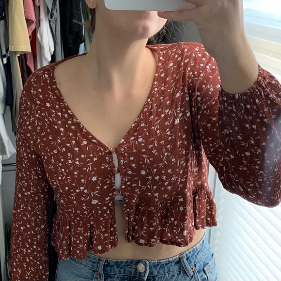 LA Hearts Cropped Long Sleeve Top - Picture 5 of 5